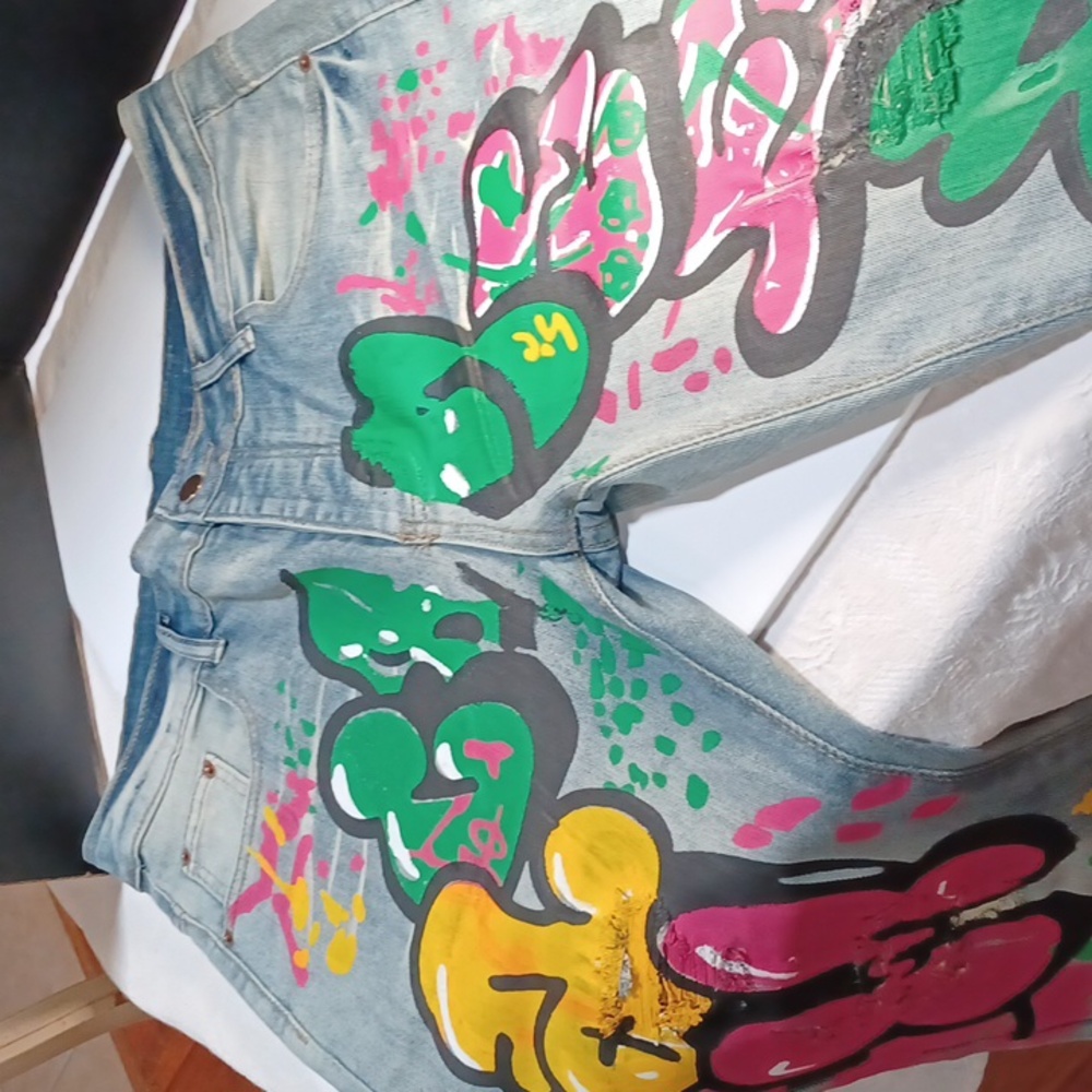 Vibrant Street Art Men's Jeans